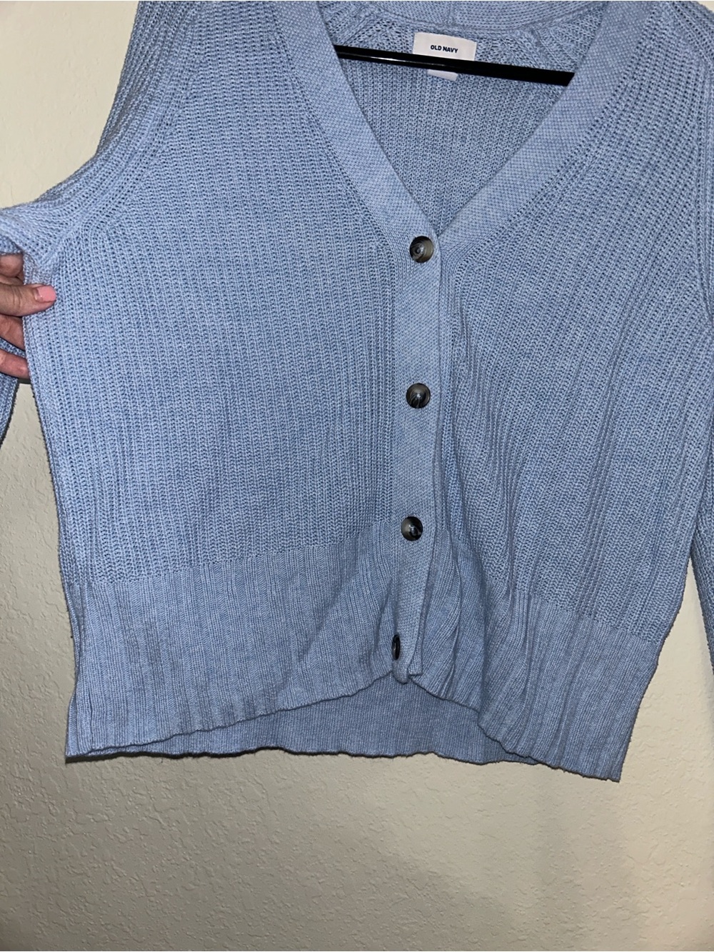 V-Neck Button Cardigan - Picture 3 of 6